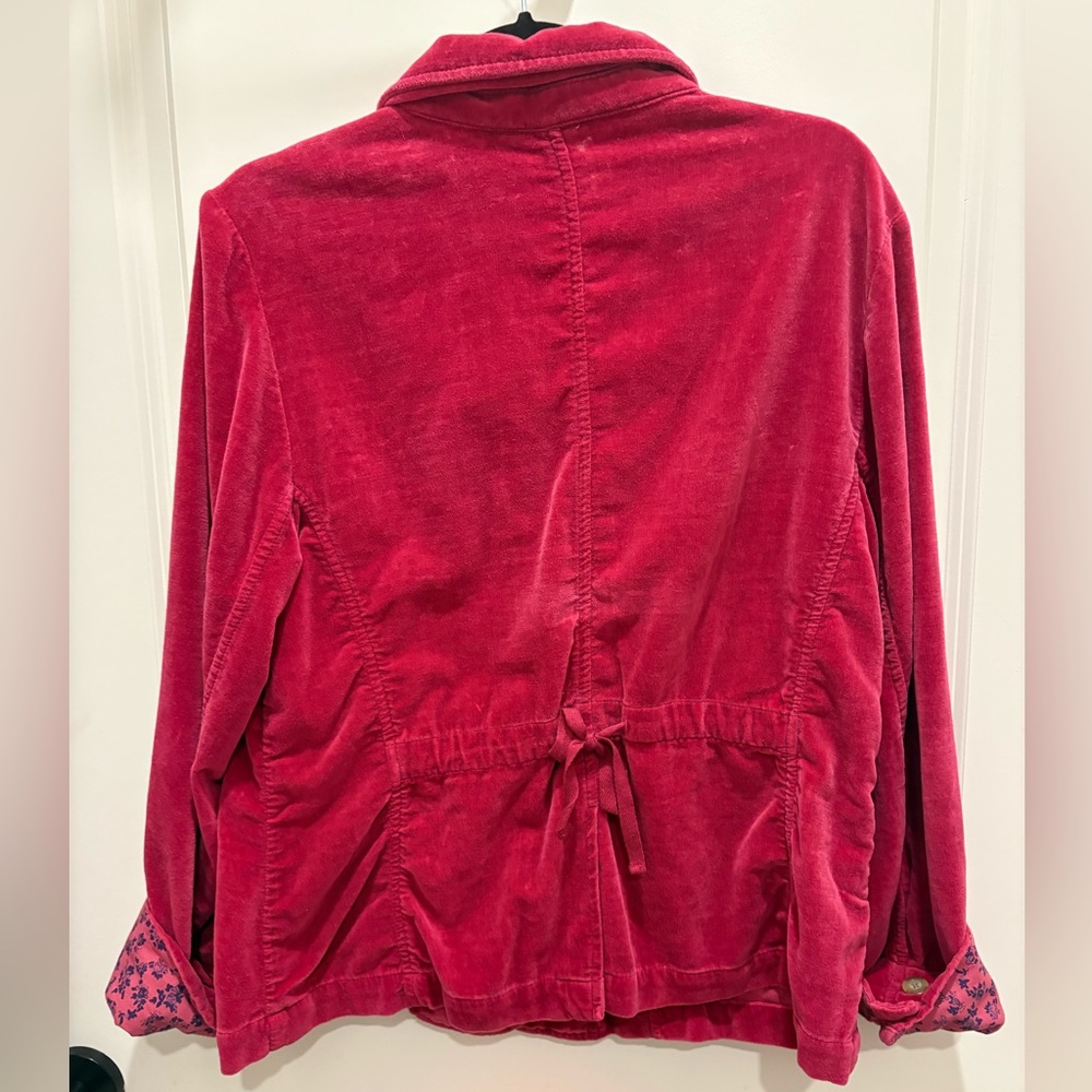 Sundance Fuchsia Corduroy Blazer 100% Cotton 🪱🪱 - Picture 4 of 5